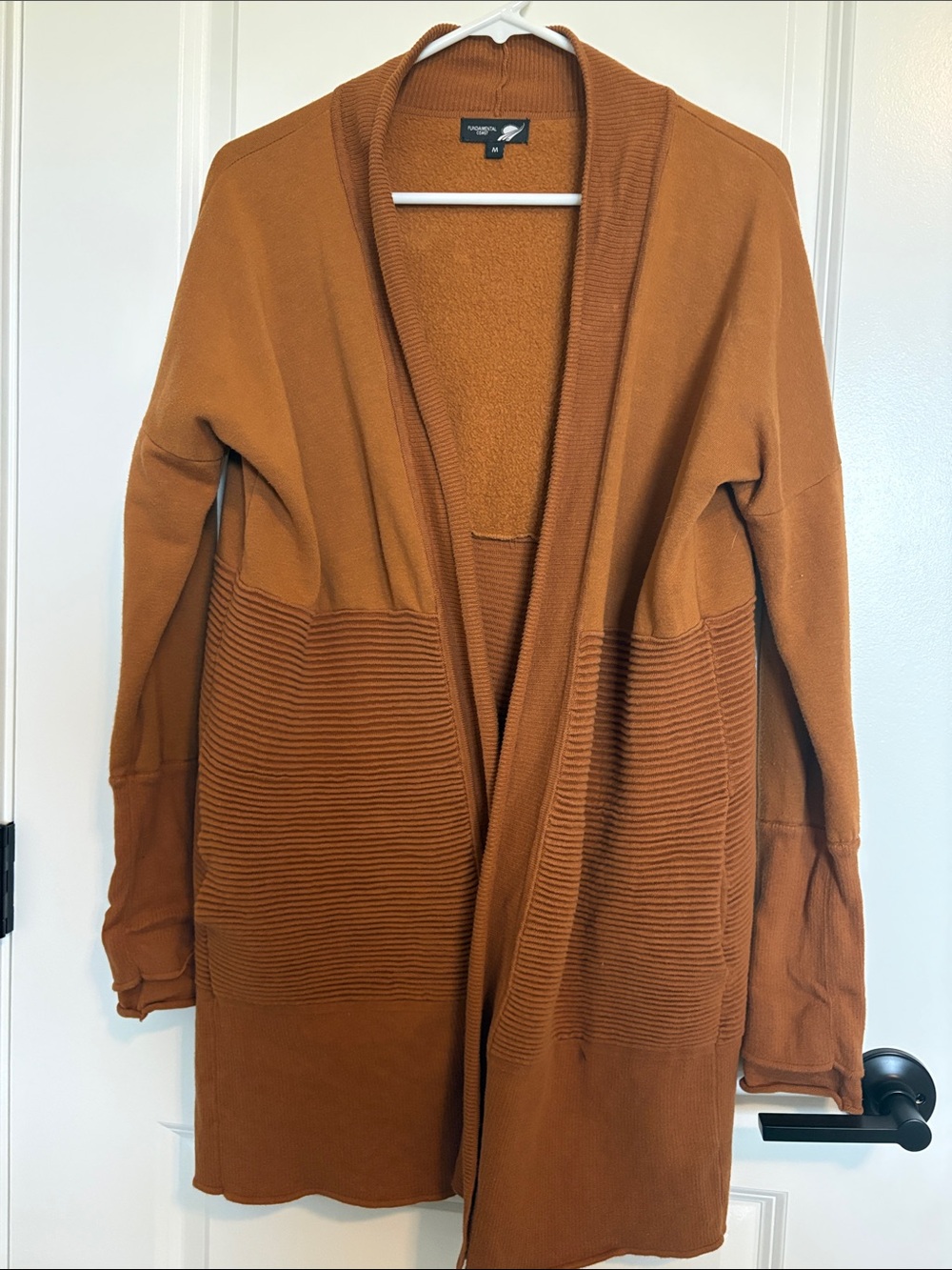 Aventura Open-Front Cardigan in Rust